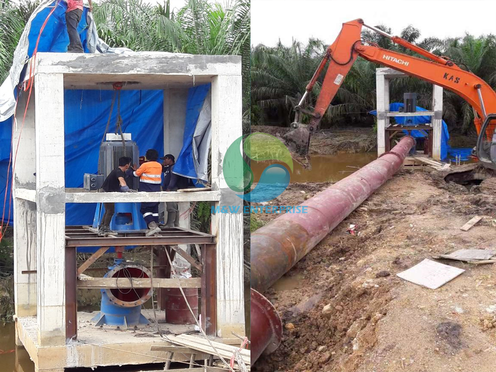 Axial flow pump project in Surabaya Indonesia